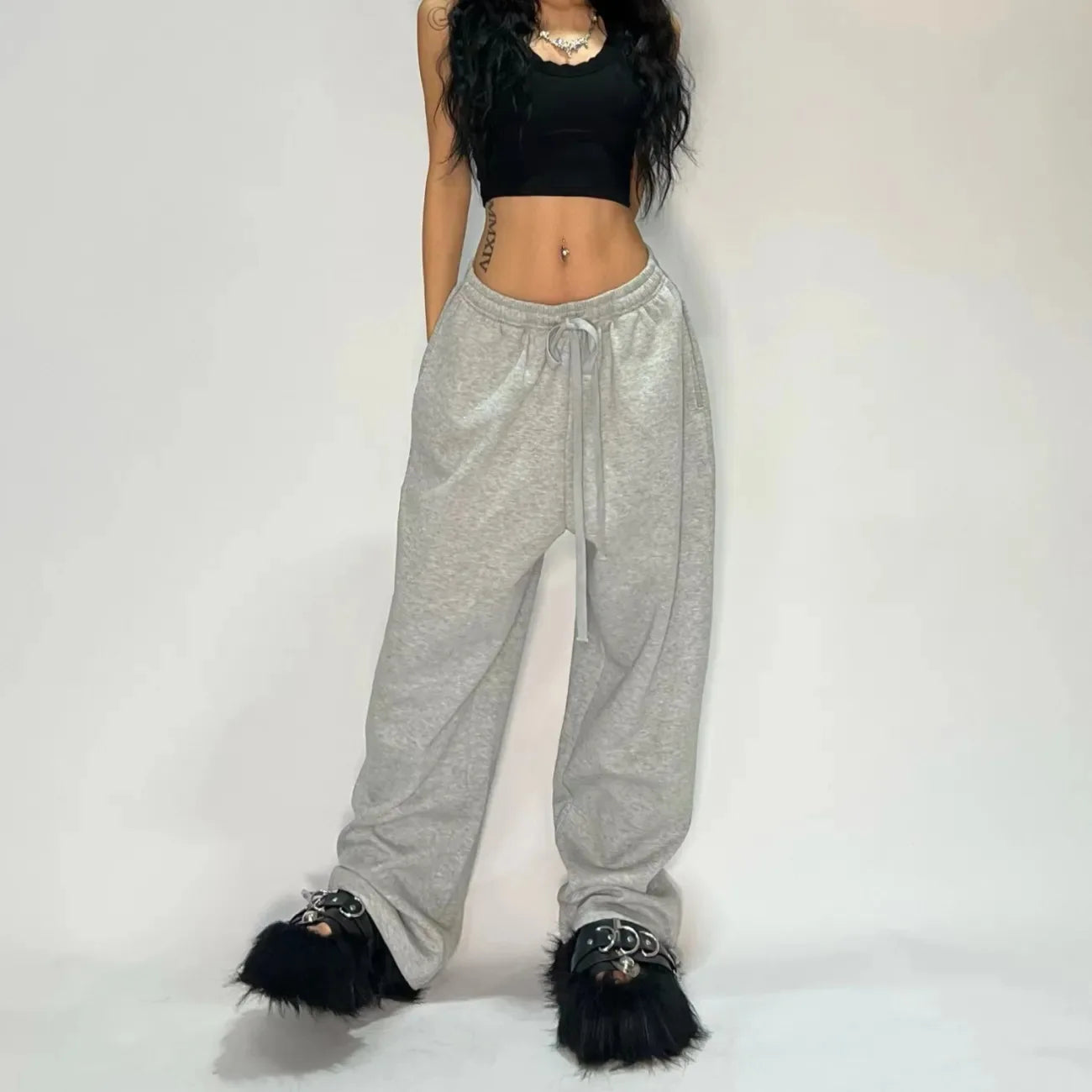 Camouflage Casual Pants Y2k Embroidered Sweatpants
