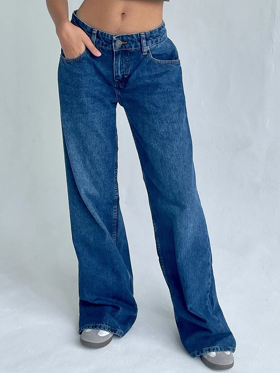 Casual Baggy Jeans for Women Low Rise