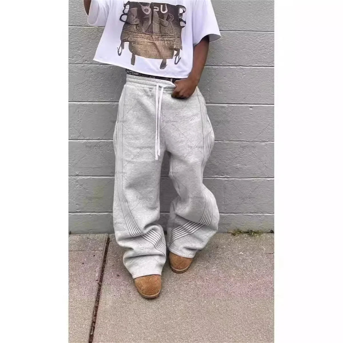 Camouflage Casual Pants Y2k Embroidered Camo Functional Tactical Functional Men's Women's Premium Jogging Drawstring Sweatpants