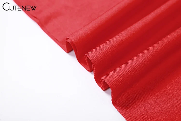 Nibber Red Shiny Spaghetti Strap Maxi Dress Women Solid Sexy Backless Ruched Cleavage Body-shaping Robe Lady Hipster Streetwear