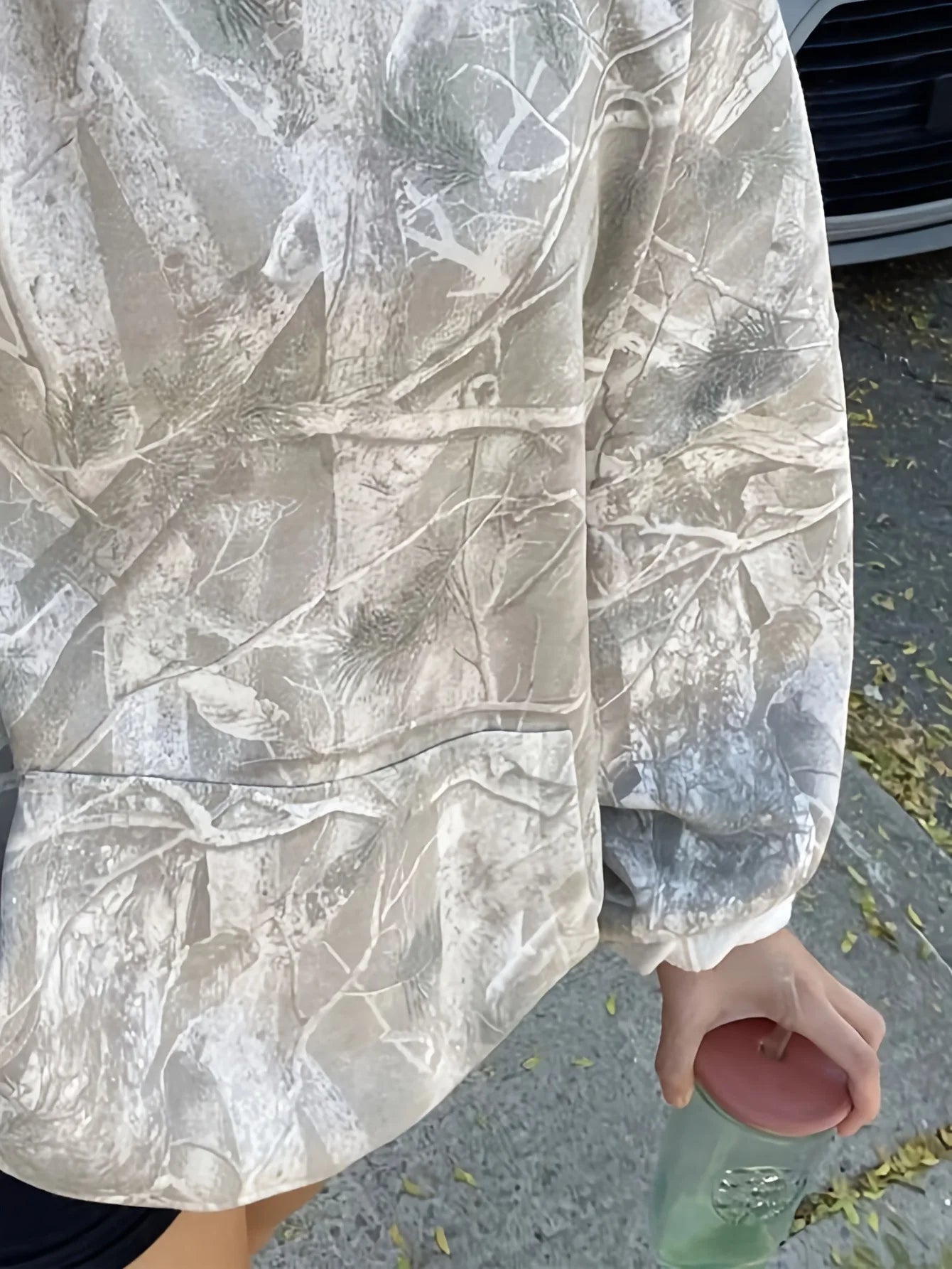 NEW Y2K Women's Clothing Jungle Maple Branch Pattern Sweater Loose Casual Long Sleeve Pullover Hoodie Streetwear Casual Fashion